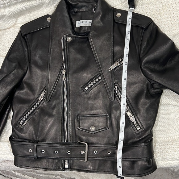 Balenciaga luxury  leather biker jacket 🔥 - Picture 12 of 16